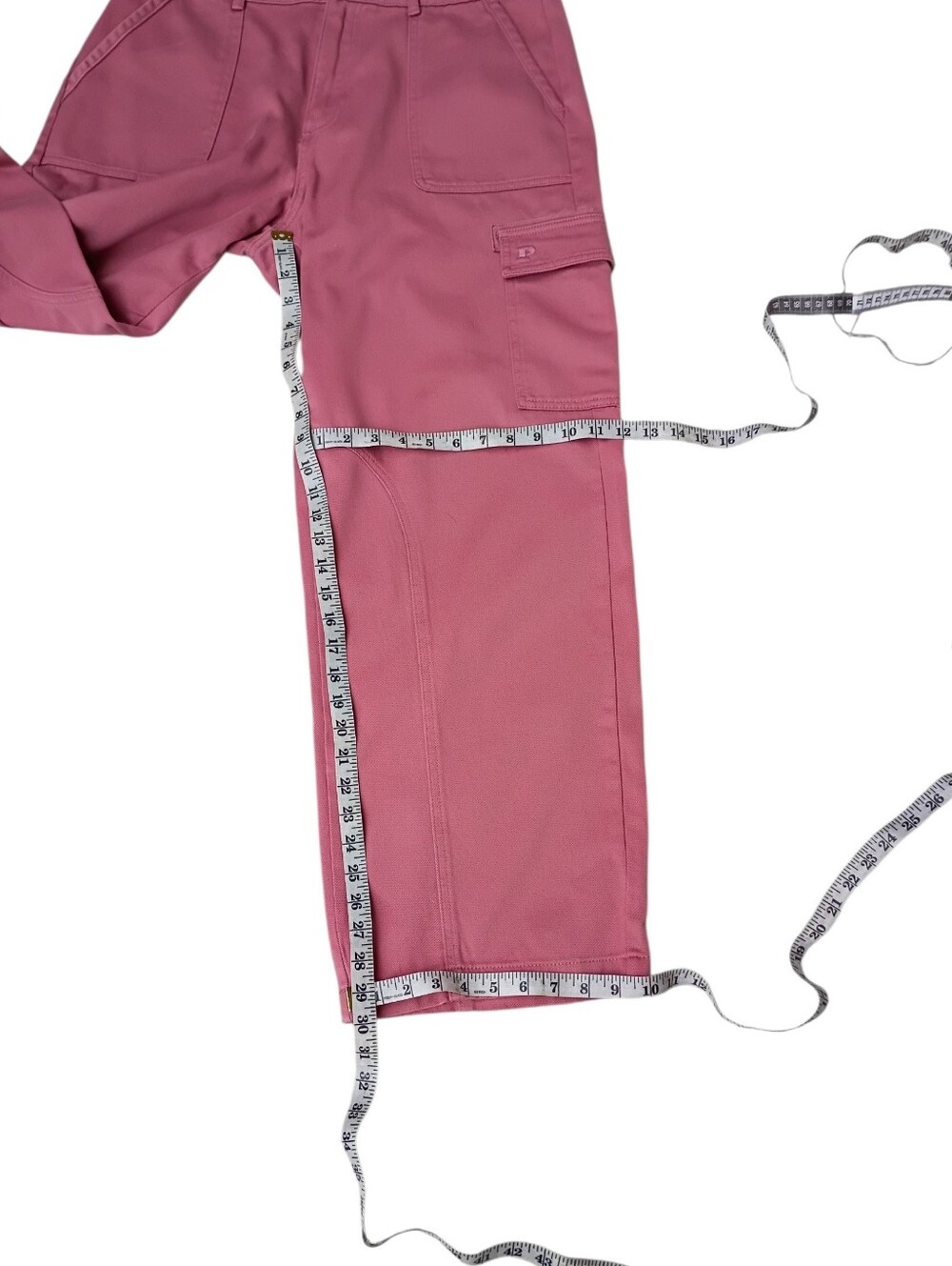 PINK Victoria's Secret Dusty Rose Cargo Pants sz L - Picture 15 of 15
